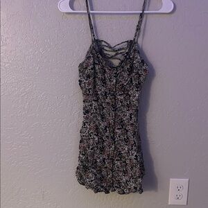 American Eagle Outfitters Floral Mini Dress - Black and Pink
